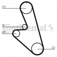 Ремень ГРМ CONTITECH CT 535 378048 HTD 1038 9,525M 19 ct535