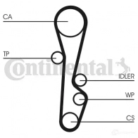 Ремень ГРМ CONTITECH CT 535 378048 HTD 1038 9,525M 19 ct535 - Изображение 2
