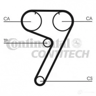 Ремень ГРМ CONTITECH 518 LA 071 378218 ct670 CT 670