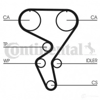 Ремень ГРМ CONTITECH ct724 378296 HTDH 1343 9,525M 24 CT 724 - Изображение 6