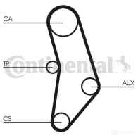 Ремень ГРМ CONTITECH CT 520 ct520 378022 HTD 1044 8,22M 25 - Изображение 3