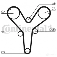Ремень ГРМ CONTITECH ct844 CT 844 378467 STD 1784 8000M 32 - Изображение 1