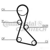 Ремень ГРМ CONTITECH CT 840 HTD 1210 9,525M 19 ZZP ct840 378458 - Изображение 2