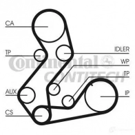 Комплект ремня ГРМ CONTITECH CT 901 CT 901 (SET) ct901k4 378590