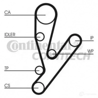 Комплект ремня ГРМ CONTITECH ct1148k1 CT 1148 377957 4XDIH1 - Изображение 2