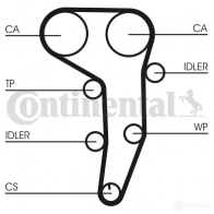 Комплект ремня ГРМ CONTITECH CT1051 K1 CT1051 377732 ct1051k1 - Изображение 2
