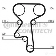 Комплект ремня ГРМ CONTITECH ct924k1 378654 CT 924 K1 CT 924 - Изображение 2