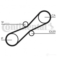 Комплект ремня ГРМ CONTITECH CT 791 K1 ct791k1 CT 791 378401