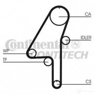 Комплект ремня ГРМ CONTITECH FXQYE96 CT 1010 ct1010k1 377619 - Изображение 3