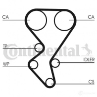 Комплект ремня ГРМ CONTITECH 377838 ct1092k2 C T1092 CT1092K2