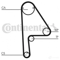 Комплект ремня ГРМ CONTITECH ct1081k1 Honda Civic 7 (EU, ES, EM) 2000 – 2005 CT1081K1 CT1 081