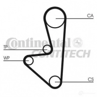 Комплект ремня ГРМ CONTITECH CT 607 ct607k1 CT 607 K1 378136 - Изображение 2