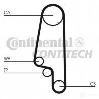 Комплект ремня ГРМ CONTITECH CT 847 ct847k1 CT 847 K1 378478 - Изображение 2