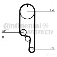 Комплект ремня ГРМ CONTITECH 377616 ct1008k2 CT 1008 CT 1008 K2 - Изображение 2
