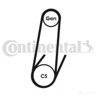 Приводной ремень в комплекте CONTITECH 5PK1 592 Volkswagen Passat (B5) 3 Универсал 1.9 TDI 90 л.с. 1997 – 2000 G0FAC0 5pk1592k1