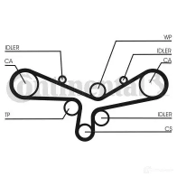 Приводной ремень в комплекте CONTITECH 6 PK1100 6pk1100k1 376608 QVW8C - Изображение 11