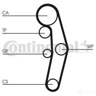 Комплект ремня грм с водяным насосом CONTITECH CT1028 CT 1028 WP3 377667 ct1028wp3 - Изображение 11