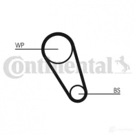 Комплект ремня грм с водяным насосом CONTITECH RHN P3KY 1437351704 ct1143wp2