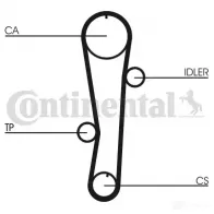 Ремень ГРМ CONTITECH 378695 CT 942 HTDA 1000 9,525M 22 ct942 - Изображение 2