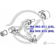 Рычаг передней подвески, нижний, правый HANSE 1422497998 6NFJ71D Y HZF9Q HA 302 212 - Изображение 2
