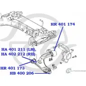 Рычаг передней подвески, нижний, левый HANSE TB 7EZ KDQ3O8B 1422498142 HA 401 211 - Изображение 2