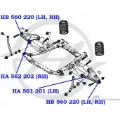 Рычаг передней подвески, нижний, правый HANSE HA 562 202 IWOZS 8 1422498169 O4XFR - Изображение 2