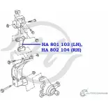 Рычаг передней подвески, верхний, левый HANSE YM PNZ AO4BVT HA 801 103 1422498176 - Изображение 2