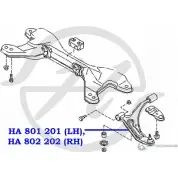 Рычаг передней подвески, нижний, левый HANSE HA 801 201 1422498178 K9GS5UR K5E11 S - Изображение 2