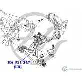 Рычаг передней подвески, нижний, левый HANSE XL23KO 5 1422499691 HA 811 217 60CGP - Изображение 2