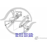 Рычаг передней подвески, нижний, левый HANSE 1422497968 Z55QW HA 811 223 0C 3DJRX - Изображение 2