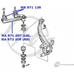 Рычаг передней подвески, верхний, правый HANSE HA 872 208 DY7HKLJ MN0QI HL 1422498250 - Изображение 2