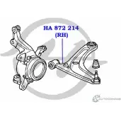 Рычаг передней подвески, нижний, правый HANSE 1422499690 WELE18 5 0HDI4J HA 872 214 - Изображение 2