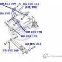 Рычаг задней подвески, верхний поперечный, задний HANSE 4KQ KB 1422499516 HA 890 111 GD4GV - Изображение 2