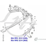 Рычаг передней подвески, нижний, левый HANSE HA 891 213 1422499517 1 3LG0J6 07CUT4W - Изображение 2