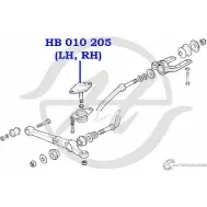 Шаровая опора нижнего рычага передней подвески HANSE Q0N2JNL AW TC9P 1422498266 HB 010 205 - Изображение 2