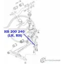 Шаровая опора нижнего рычага передней подвески HANSE 1422498288 G1IR7 HB 200 240 R5A PL - Изображение 2