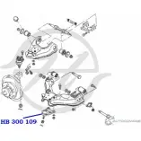 Шаровая опора нижнего рычага передней подвески HANSE 6XFWPP 1422498292 L4 ID0 HB 300 109 - Изображение 2