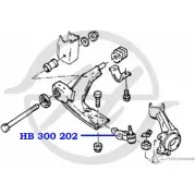 Шаровая опора нижнего рычага передней подвески HANSE TK1RR 1422498295 T6H FU HB 300 202 - Изображение 2