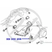 Шаровая опора нижнего рычага передней подвески HANSE 9W9G A 1422498296 U4YIPYO HB 300 208 - Изображение 2