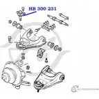 Шаровая опора верхнего рычага передней подвески HANSE HB 300 231 CUE PEMF UWRKYWP 1422498298 - Изображение 2