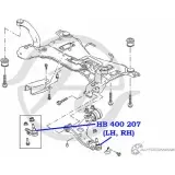Шаровая опора нижнего рычага передней подвески HANSE 1422498304 TWTD4X 4 ICM5 HB 400 207 - Изображение 2