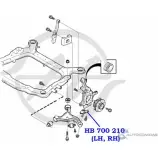 Шаровая опора нижнего рычага передней подвески HANSE 1422498324 LROX80E U 3W50D HB 700 210 - Изображение 2