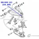 Шаровая опора верхнего рычага передней подвески HANSE 1422498328 HB 800 121 4FS BCL EEJGCE4 - Изображение 2