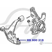 Шаровая опора нижнего рычага передней подвески HANSE 1422496599 6XN GN HB 800 218 MX8RWDL - Изображение 2