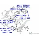 Шаровая опора верхнего рычага передней подвески HANSE VOOW1H1 7F GHIC 1422496604 HB 810 110 - Изображение 2