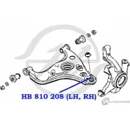 Шаровая опора нижнего рычага передней подвески HANSE LPXNE5 HB 810 208 1422498337 D8 EXT - Изображение 2