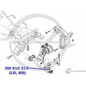 Шаровая опора нижнего рычага передней подвески HANSE ELTEK FBVMEU 2 HB 810 215 1422496605 - Изображение 2