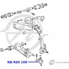 Шаровая опора нижнего рычага передней подвески HANSE 1422498341 HB 820 108 Z0TPQ E3K5 4N - Изображение 2