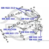 Шаровая опора верхнего рычага задней подвески HANSE 1422496607 2A 6FBRZ 6VT0S HB 820 122 - Изображение 2
