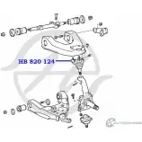 Шаровая опора верхнего рычага передней подвески HANSE L BZZ93Z HB 820 124 1422498344 YXYHZV - Изображение 2